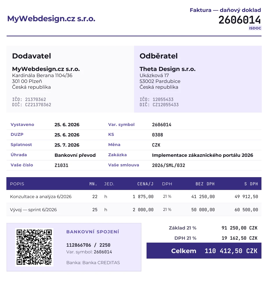 QR platba na PDF